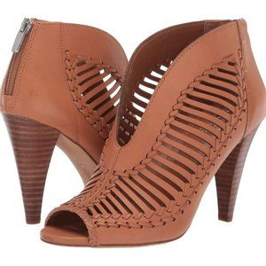 New Vince Camuto Acha Peep Toe Booties Sz 9.5